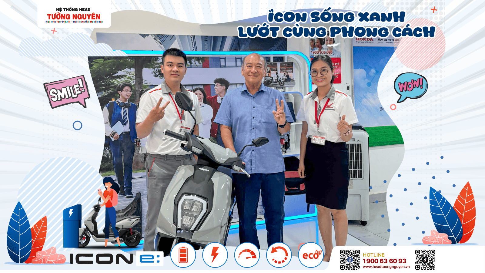 CHÚC MỪNG KHÁCH HÀNG ĐẦU TIÊN SỞ HỮU XE MÁY ĐIỆN TẠI HEAD TƯỜNG NGUYÊN