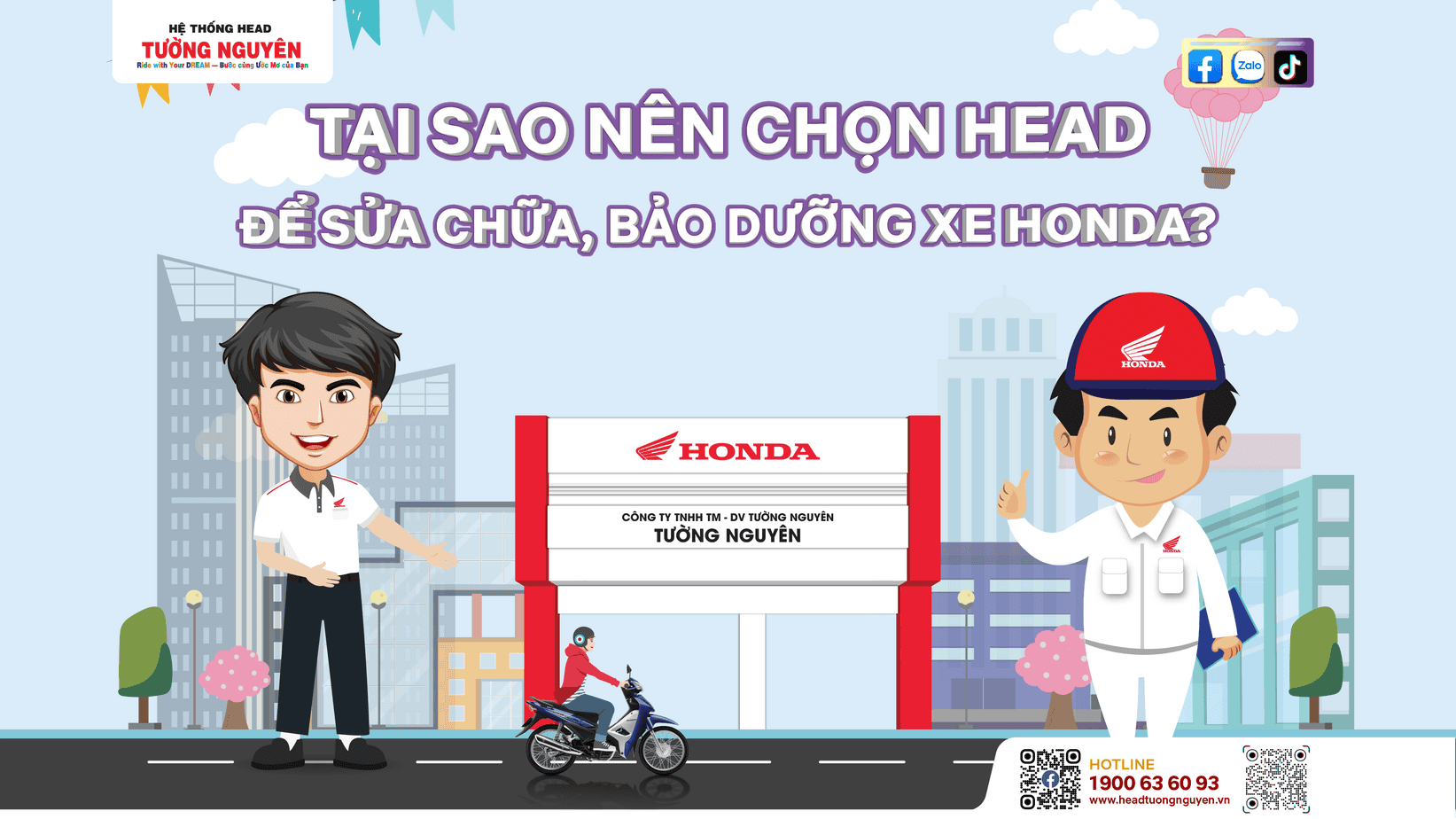 TẠI SAO NÊN CHỌN HEAD ĐỂ SỬA CHỮA VÀ BẢO DƯỠNG XE HONDA