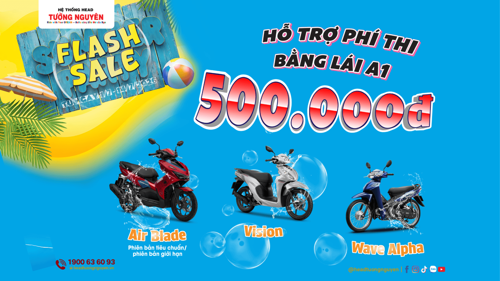 MUA XE HONDA HỖ TRỢ NGAY 500.000Đ PHÍ THI BẰNG LÁI A1