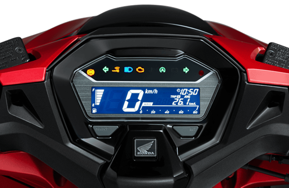 Vario 160 — Mặt đồng hồ LCD hiện đại