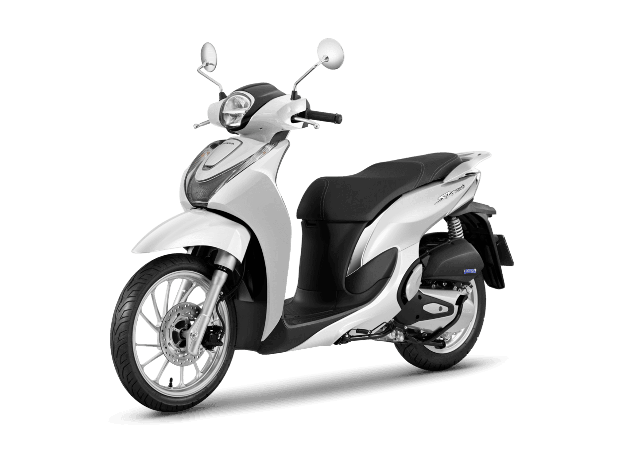 Sh mode 125 — Tiêu chuẩn — 2027 — màu Trắng đen, góc nhìn 2