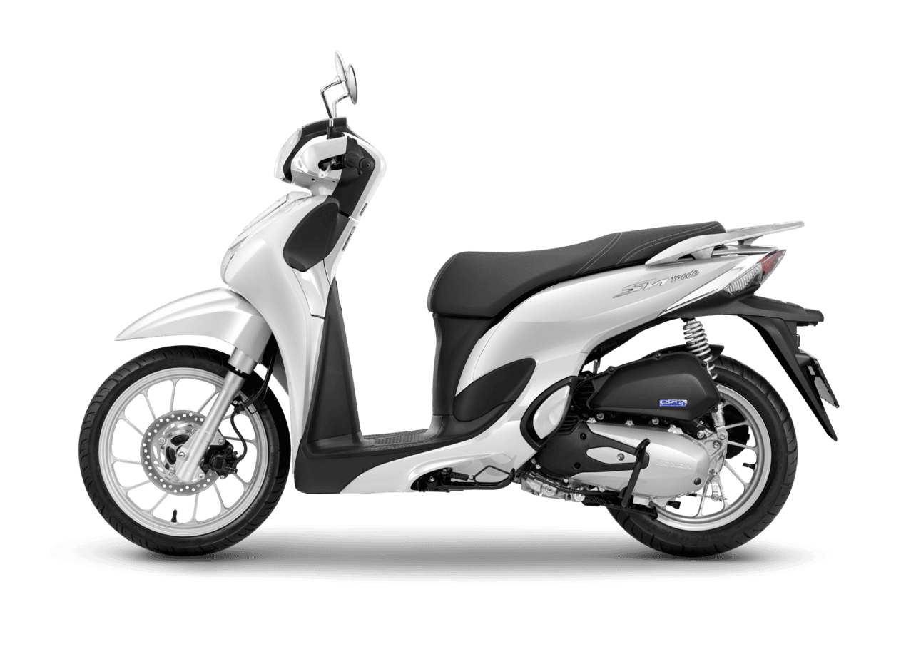 Sh mode 125 — Tiêu chuẩn — 2027 — màu Trắng đen, góc nhìn 3