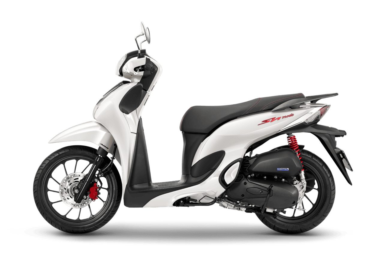 Sh mode 125 — Thể thao — 2027 — màu Trắng đen, góc nhìn 3