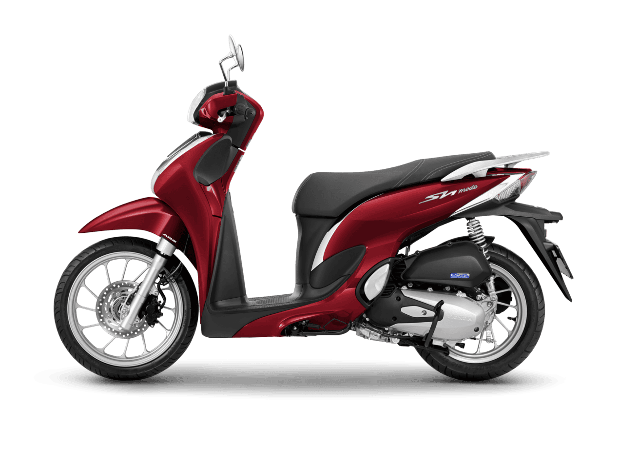 Sh mode 125 — Cao cấp — 2027 — màu Đỏ đen, góc nhìn 3