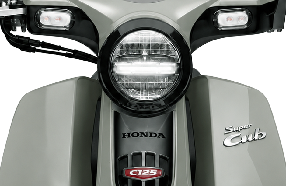 Super Cub C125 — Hệ thống đèn LED toàn phần hiện đại và đèn luôn sáng AHO