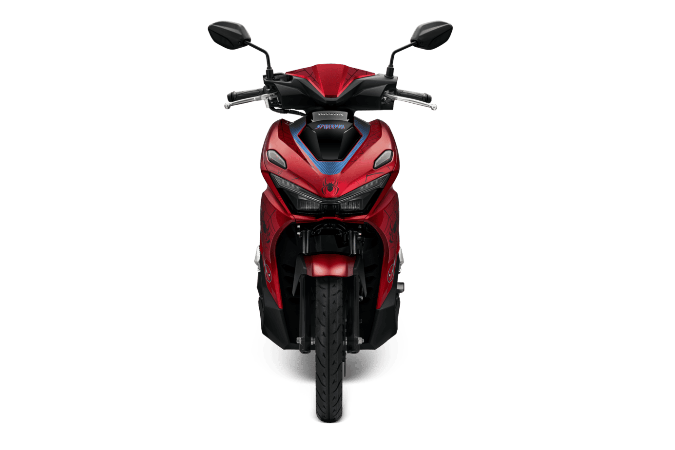 Air Blade 160/125 — Marvel Spider-Man — 2026 — màu Đỏ Đen, góc nhìn 3