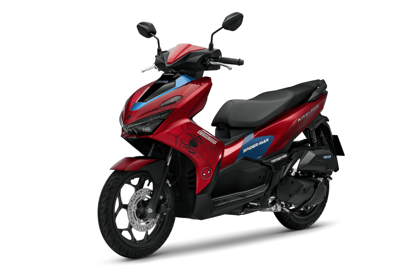 Air Blade 160/125 — Marvel Spider-Man — 2026 — màu Đỏ Đen, góc nhìn 4