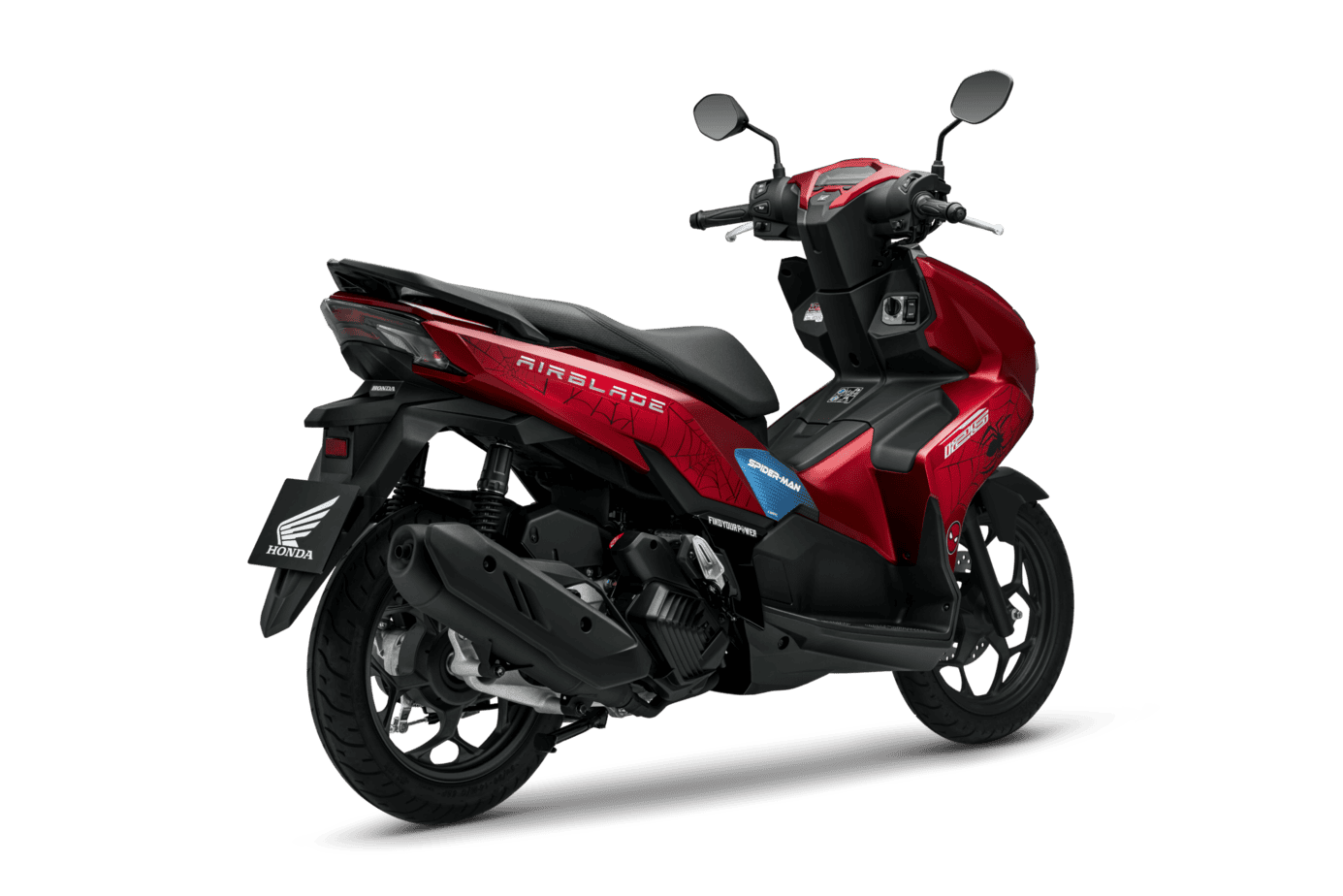 Air Blade 160/125 — Marvel Spider-Man — 2026 — màu Đỏ Đen, góc nhìn 8