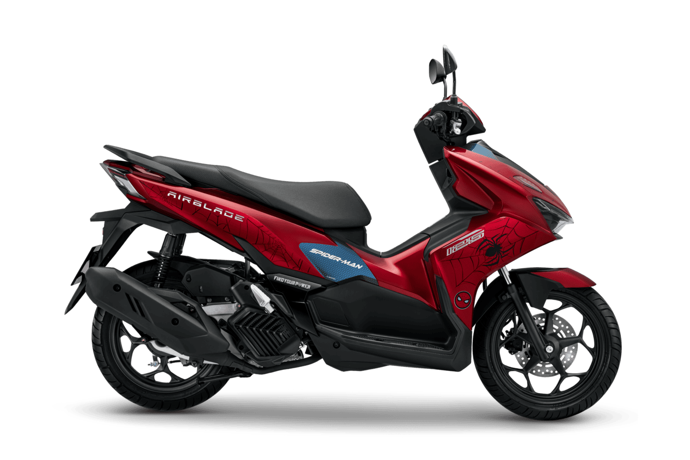 Air Blade 160/125 — Marvel Spider-Man — 2026 — màu Đỏ Đen, góc nhìn 1