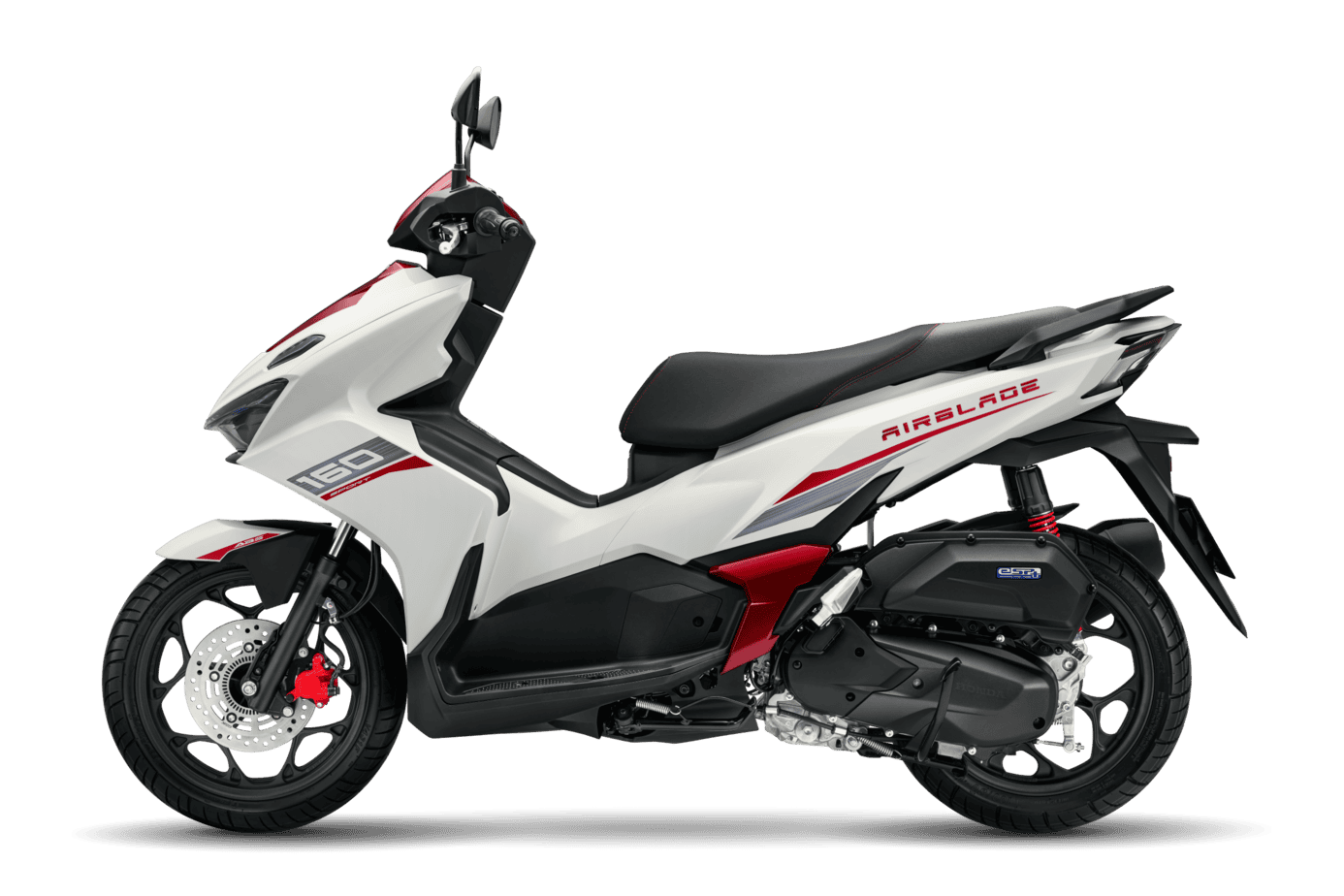 Air Blade 160/125 — 160 Thể Thao — 2026 — màu Trắng Đỏ Đen, góc nhìn 5