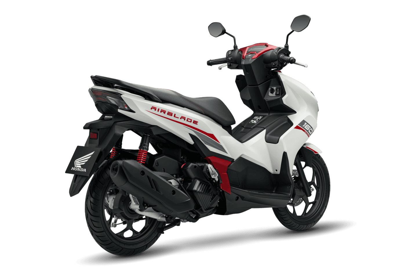 Air Blade 160/125 — 160 Thể Thao — 2026 — màu Trắng Đỏ Đen, góc nhìn 8