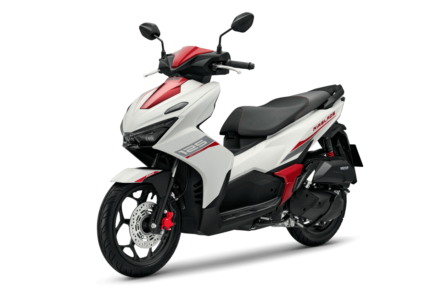 Air Blade 160/125 — 125 Thể Thao — 2026 — màu Trắng Đỏ Đen, góc nhìn 4