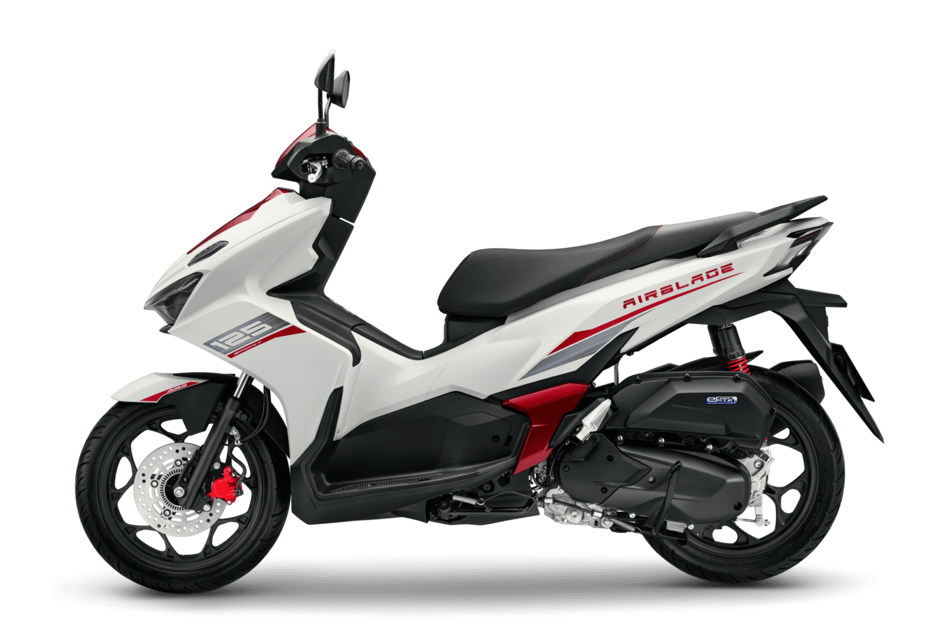 Air Blade 160/125 — 125 Thể Thao — 2026 — màu Trắng Đỏ Đen, góc nhìn 5