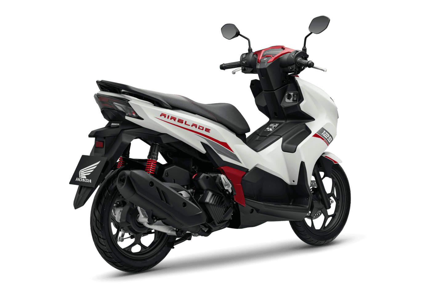 Air Blade 160/125 — 125 Thể Thao — 2026 — màu Trắng Đỏ Đen, góc nhìn 8