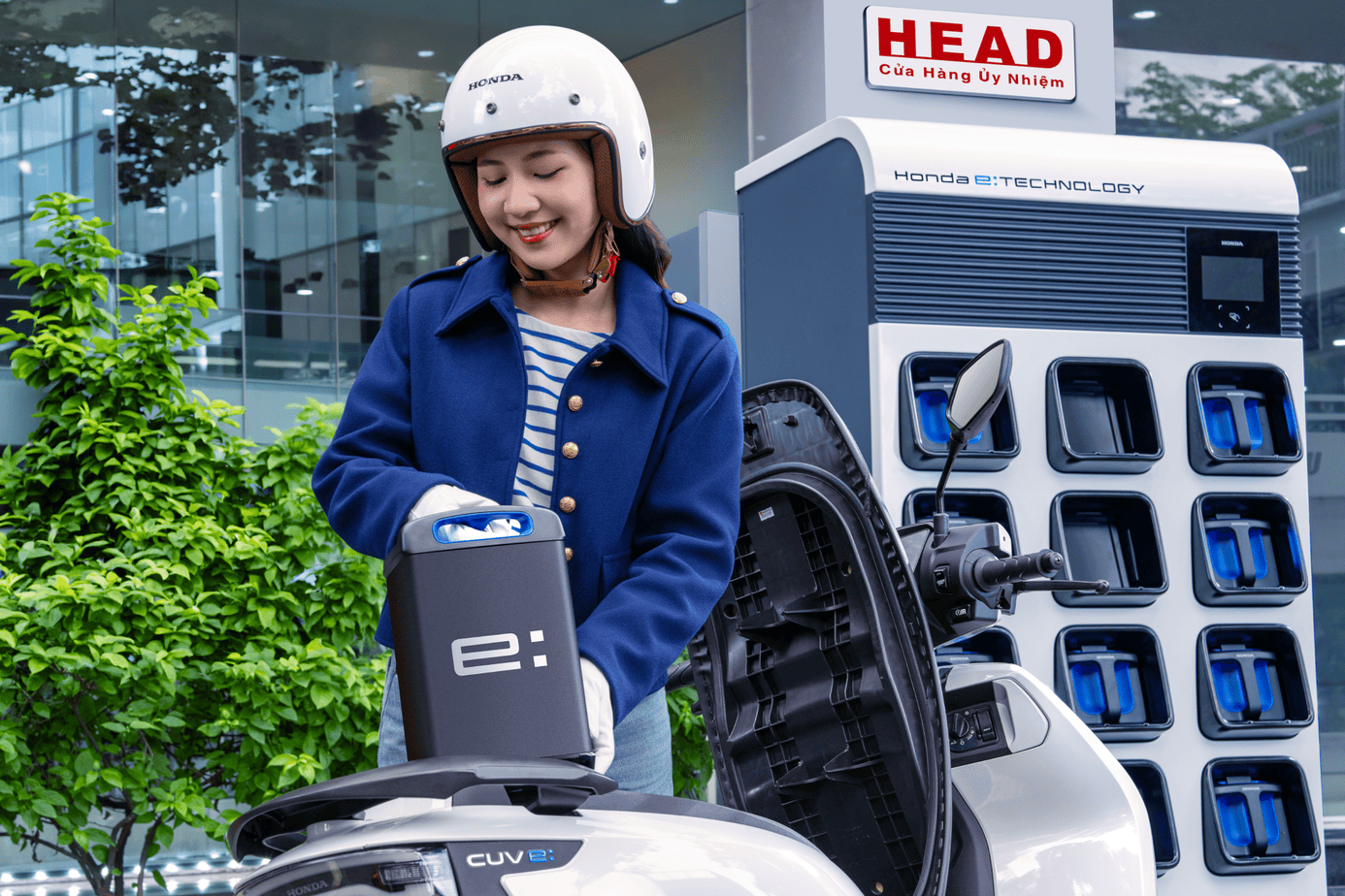 CUV e: — Trạm đổi pin (Honda e:Swap BATTERY STATION)