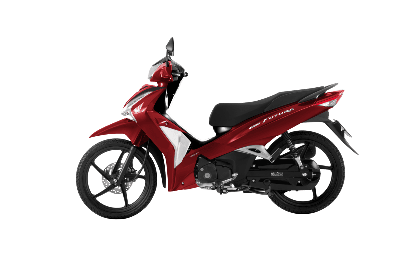 Future 125 FI — Cao cấp — 2026 — màu Đỏ đen trắng, góc nhìn 3