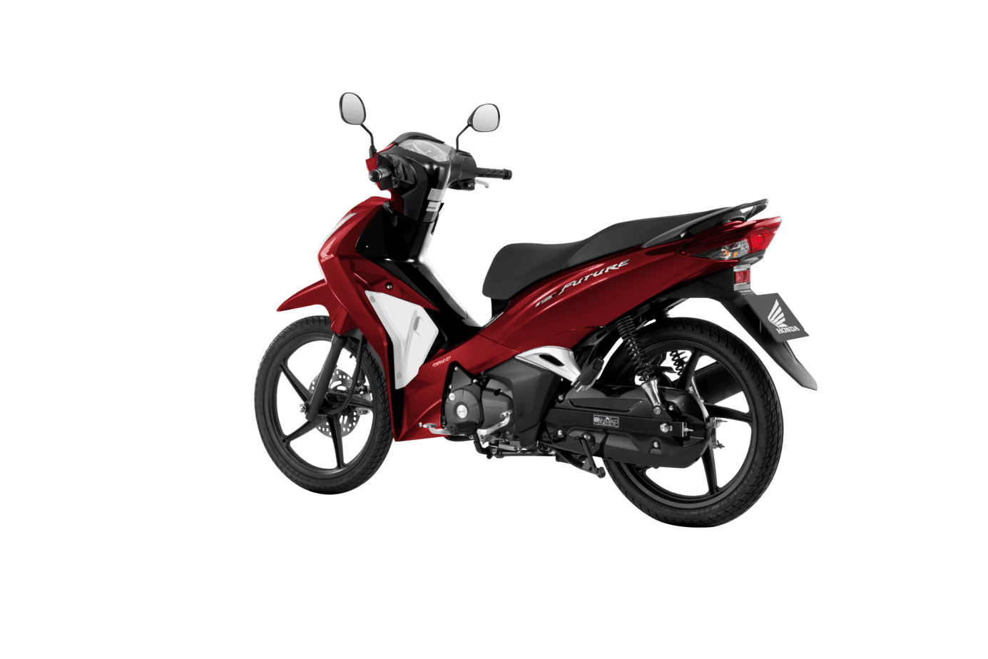 Future 125 FI — Cao cấp — 2026 — màu Đỏ đen trắng, góc nhìn 4