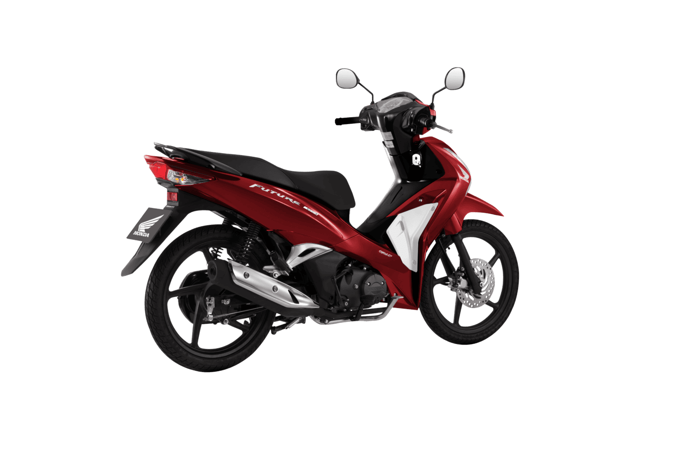 Future 125 FI — Cao cấp — 2026 — màu Đỏ đen trắng, góc nhìn 6