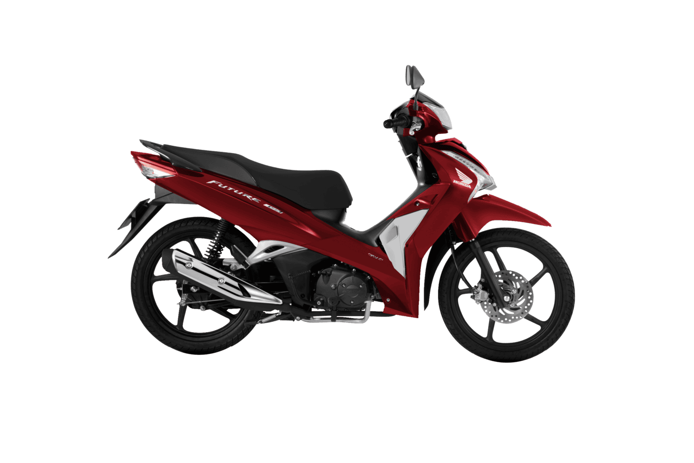 Future 125 FI — Cao cấp — 2026 — màu Đỏ đen trắng, góc nhìn 7