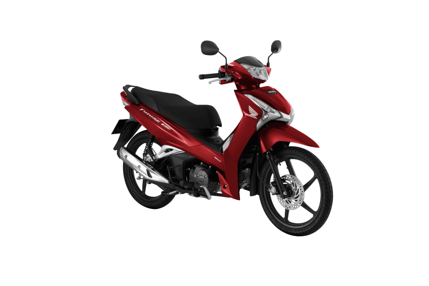Future 125 FI — Cao cấp — 2026 — màu Đỏ đen trắng, góc nhìn 8