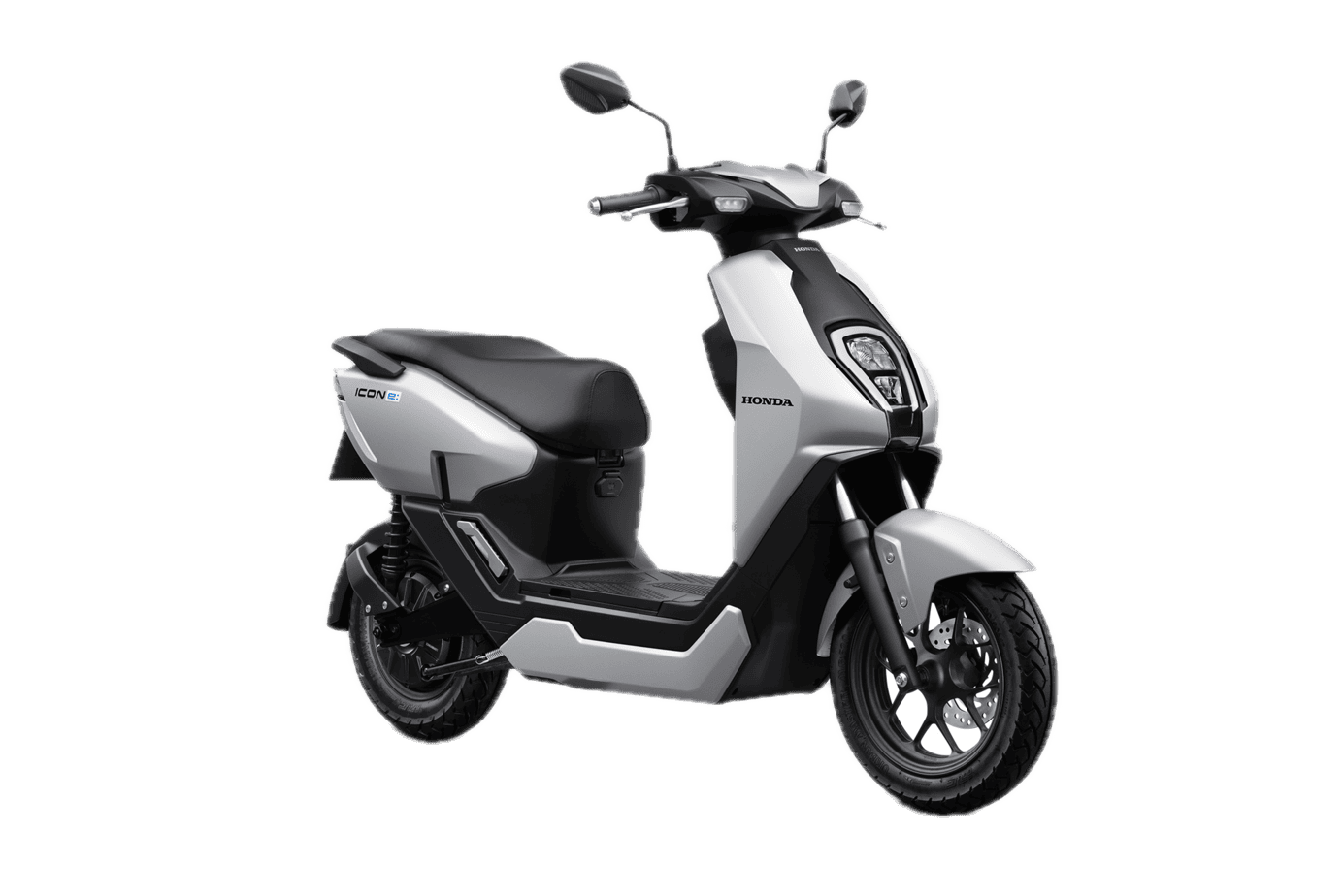 ICON e: — Đặc biệt — màu Bạc nhám, góc nhìn 2