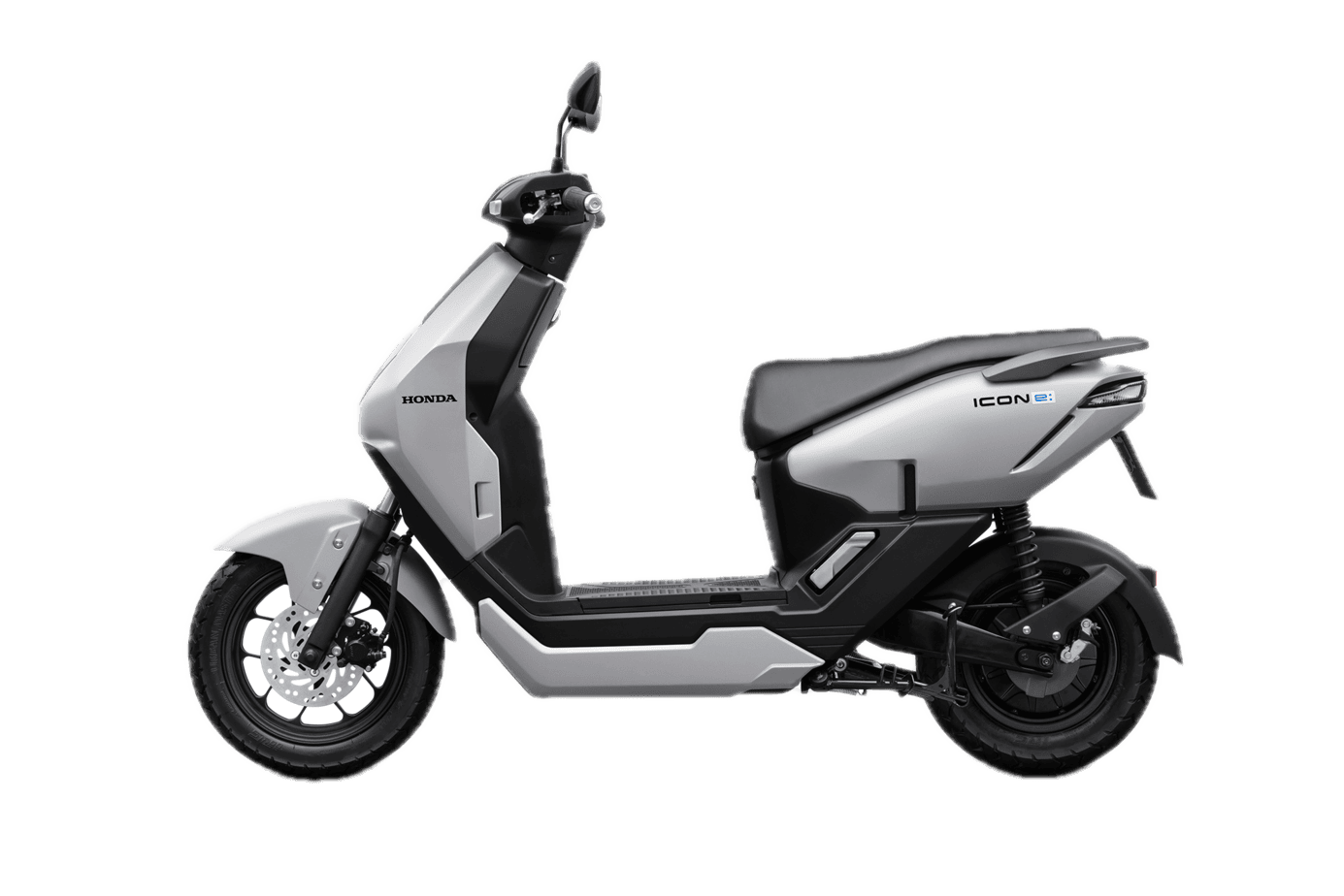 ICON e: — Đặc biệt — màu Bạc nhám, góc nhìn 5