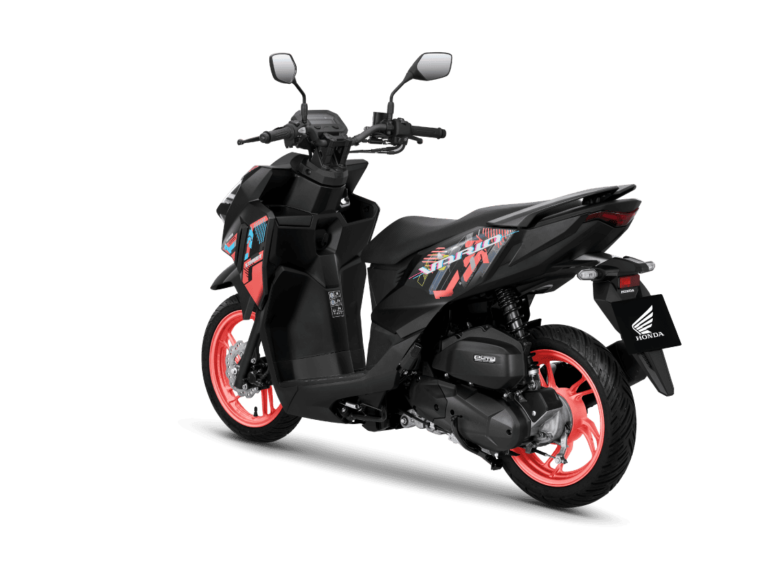 Vario 125 — Street — 2027 — màu Đen/Vành Cam, góc nhìn 4