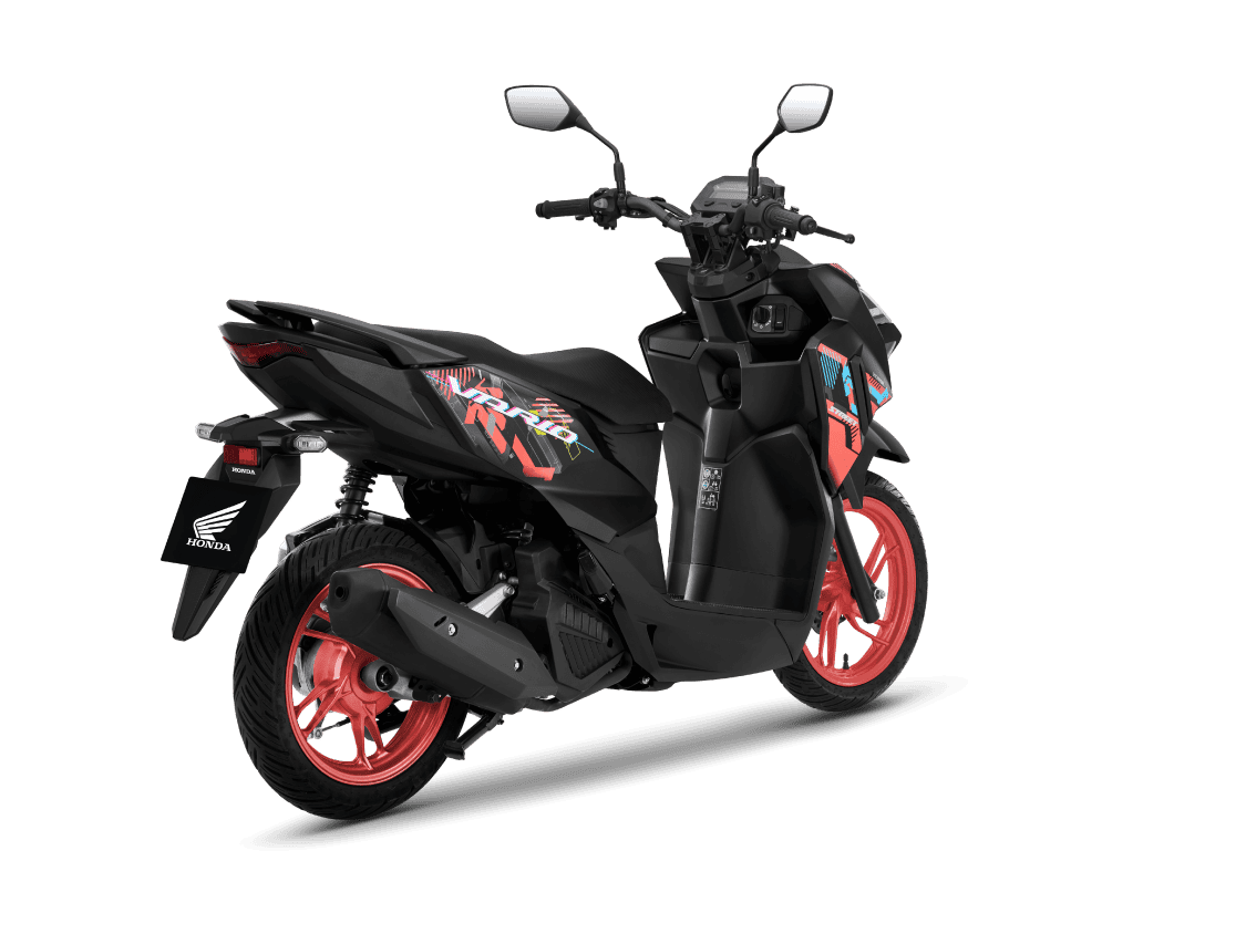 Vario 125 — Street — 2027 — màu Đen/Vành Cam, góc nhìn 6