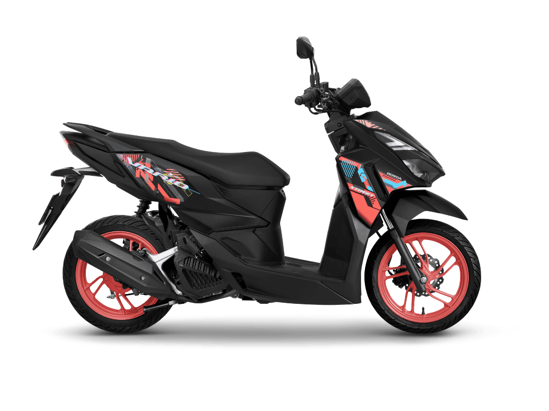 Vario 125 — Street — 2027 — màu Đen/Vành Cam, góc nhìn 7