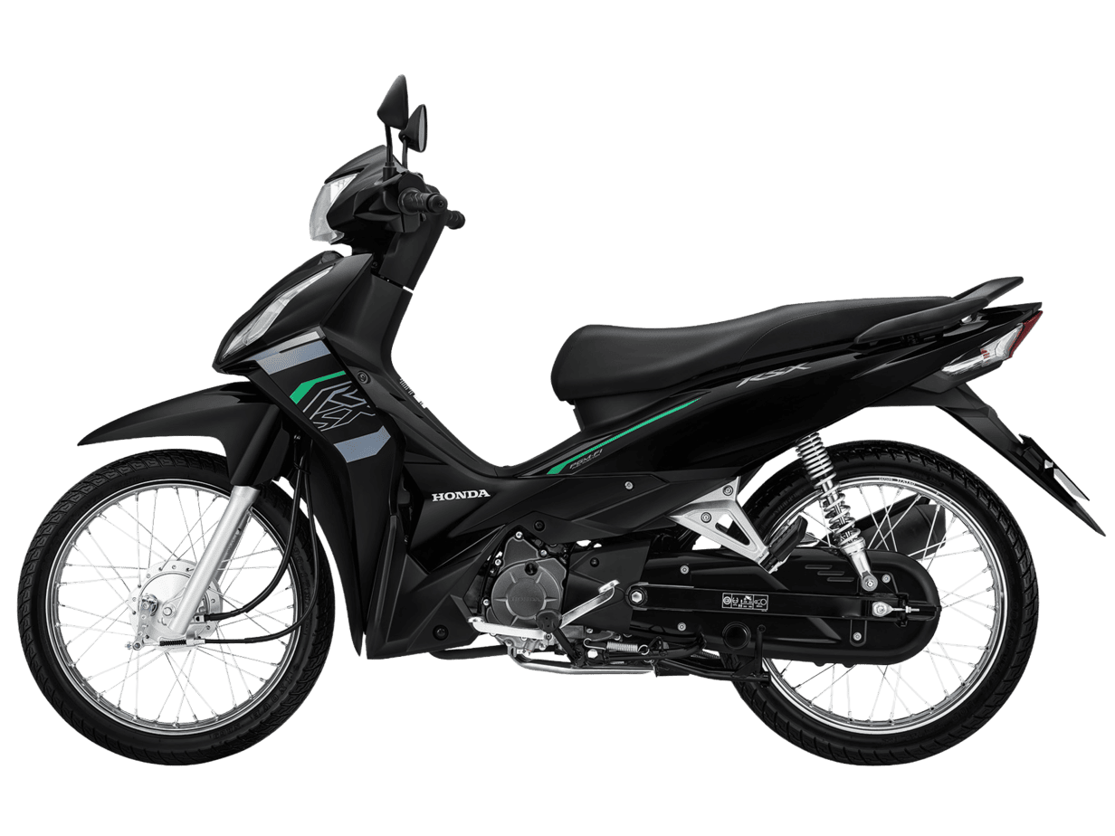 Wave RSX — Tiêu chuẩn — 2026 — màu Đen, góc nhìn 5